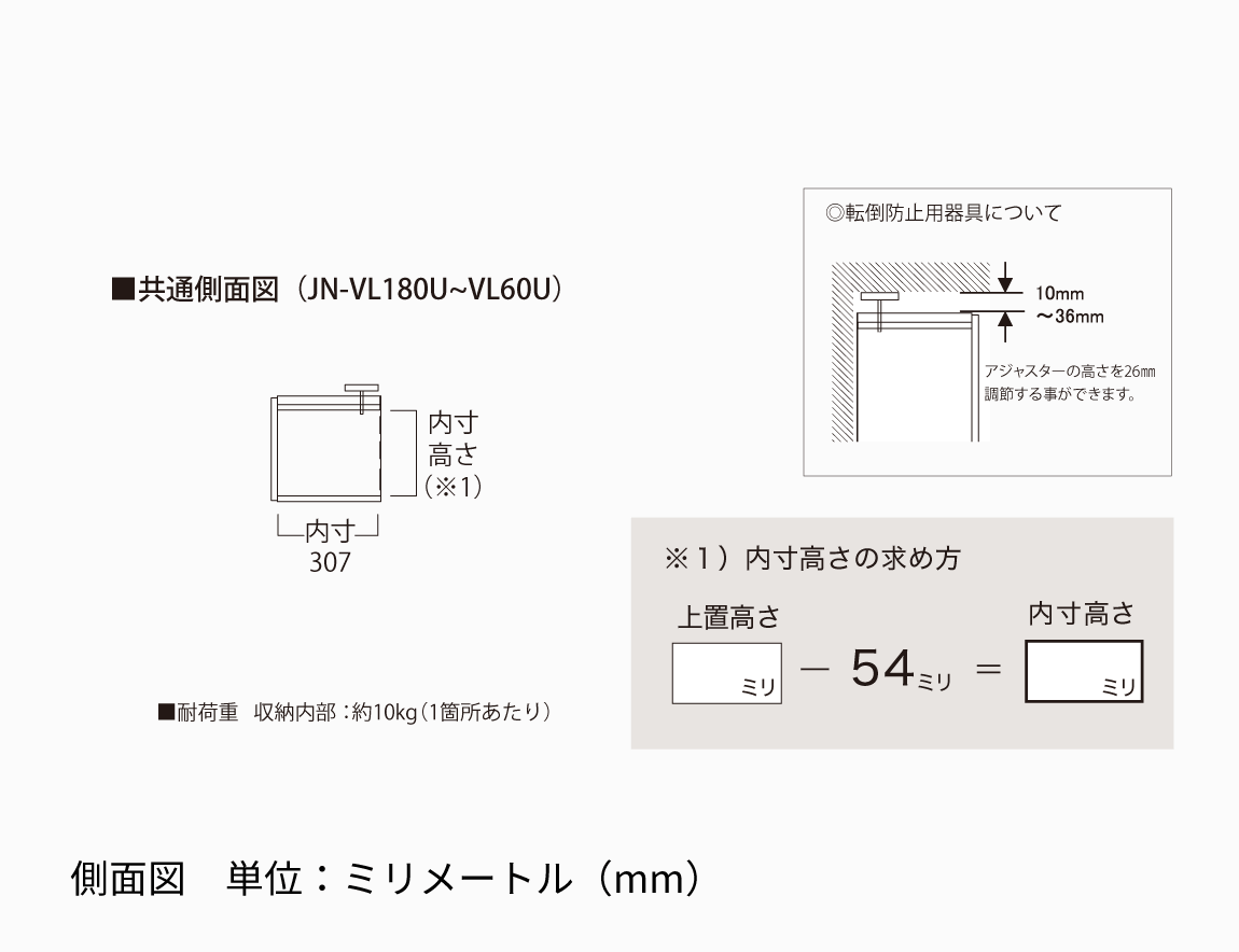 JN専用 上置 ロータイプ