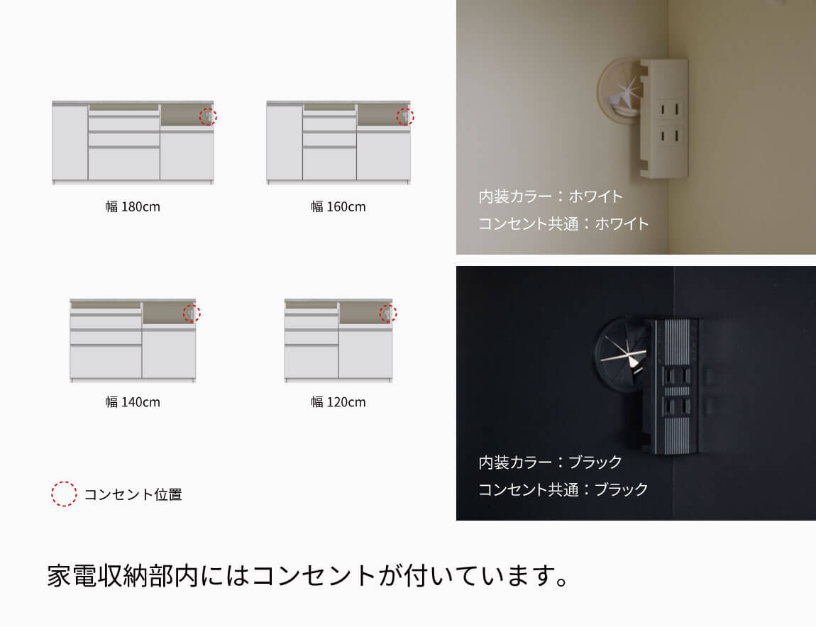 JN キッチンカウンター 下台引出タイプ