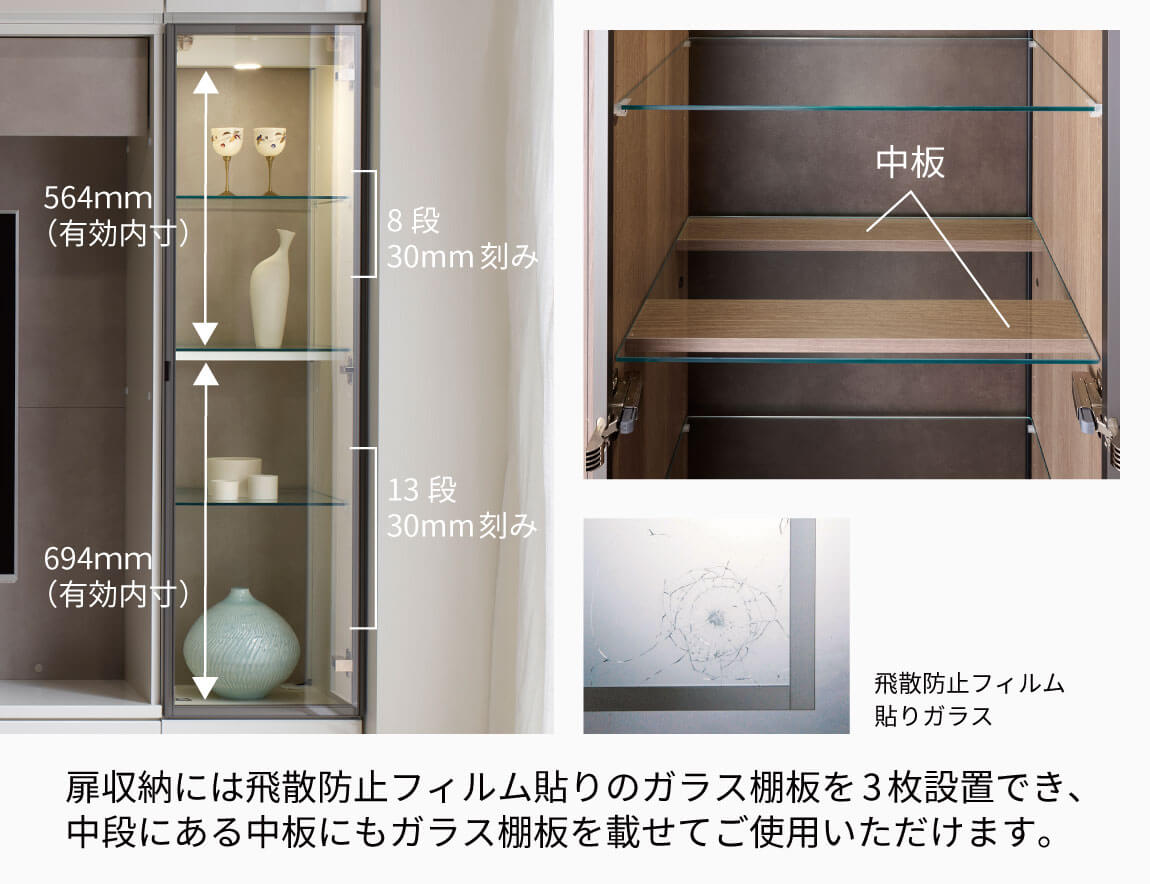 WS 壁面収納テレビボード Case001(幅300cm)