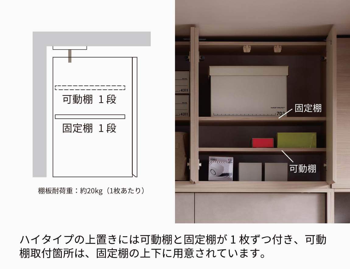 WS 壁面収納テレビボード Case002（幅260cm）