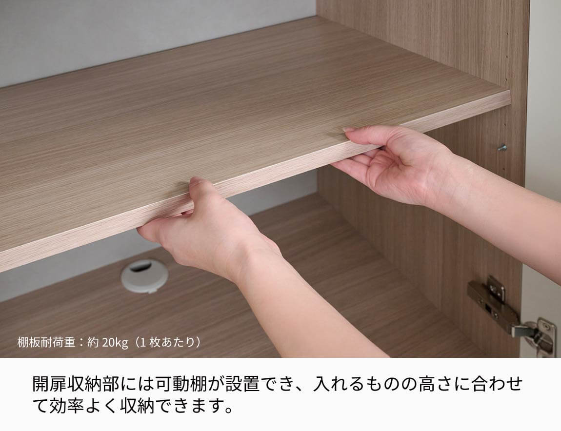 WS 壁面収納テレビボード Case003（幅220cm）