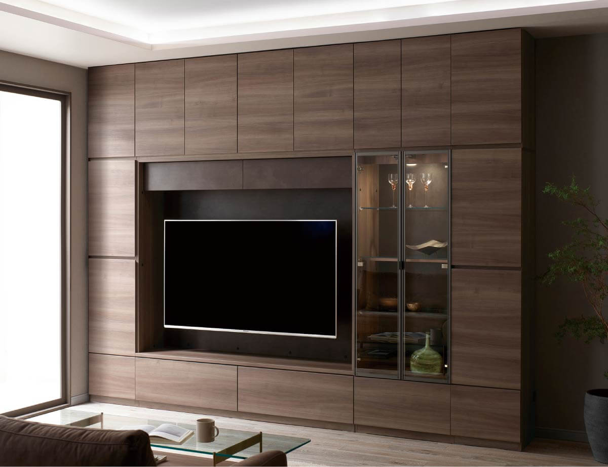 WS 壁面収納テレビボード Case004（幅300cm）