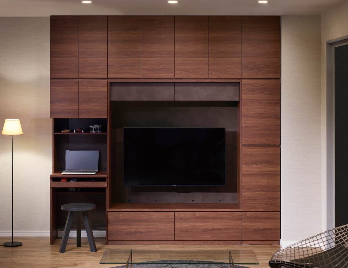 WS 壁面収納テレビボード Case005(幅240cm)