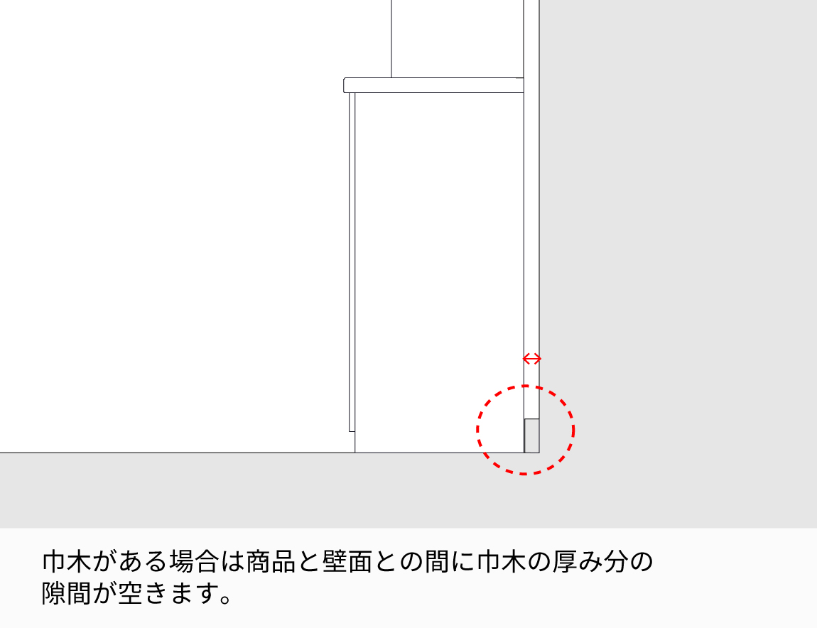 EC キッチンキャビネット幅60cm 板扉タイプ