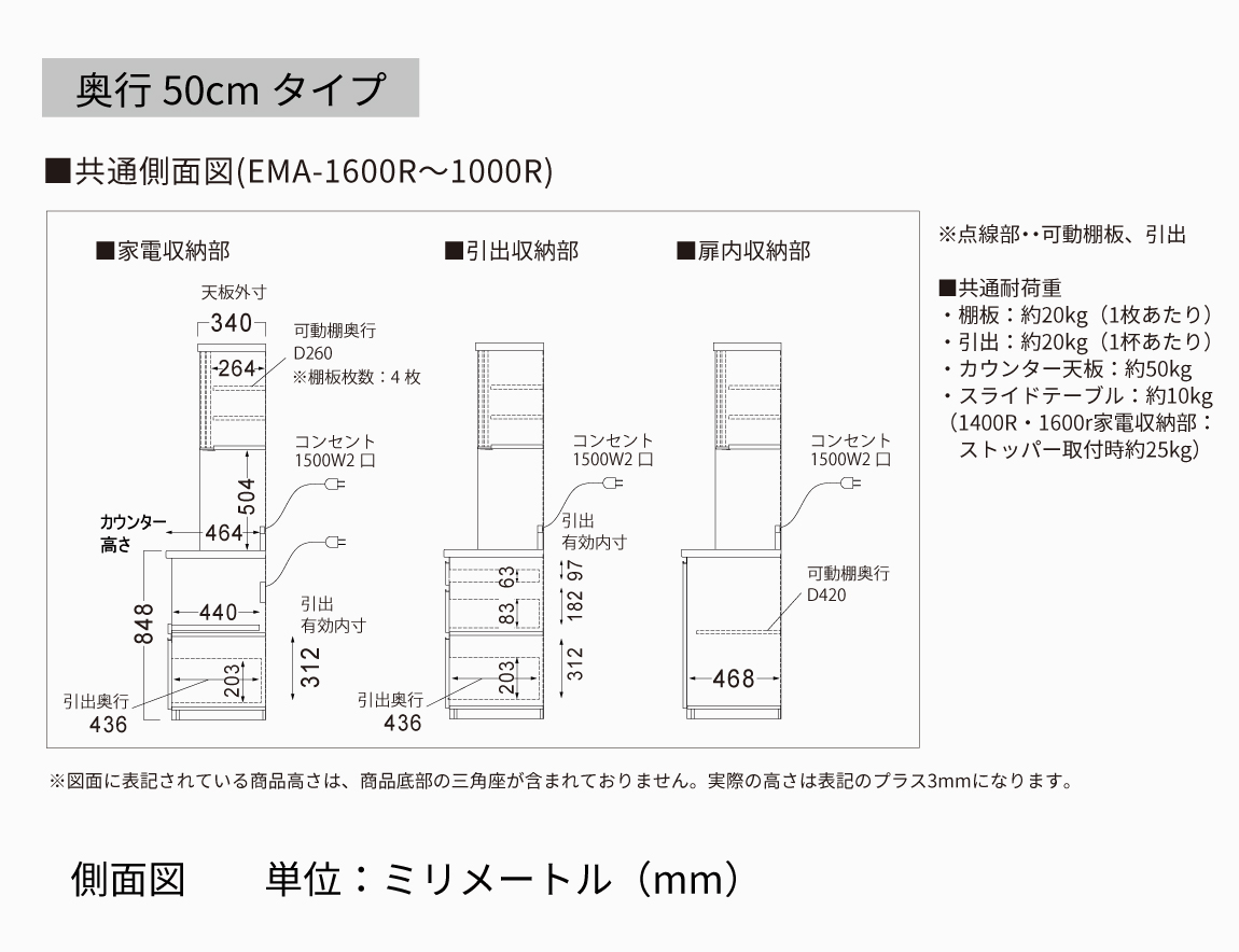 EＭ 食器棚  引き戸タイプ