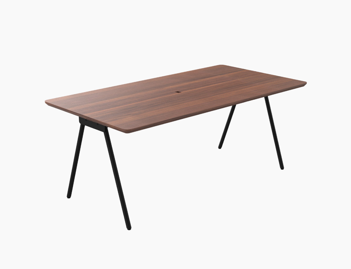 SPINE MEETING TABLE CUSTOM MADE 天板:天然木突板（奥行71.3～90cmタイプ）