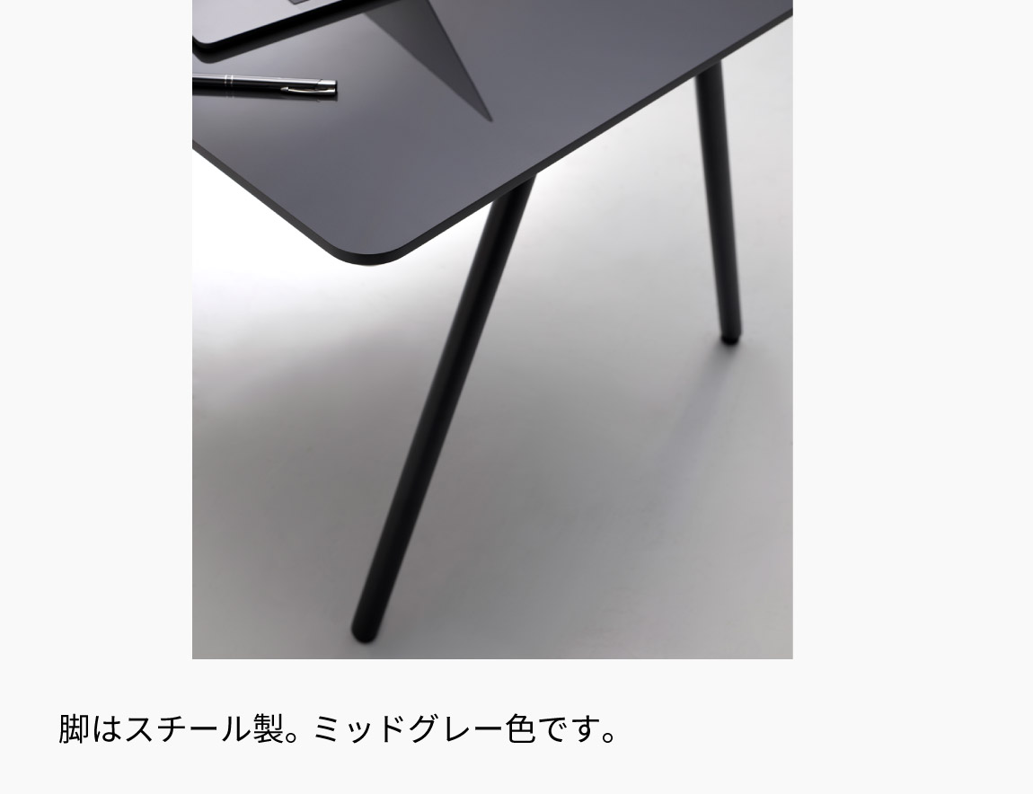 SPINE MEETING TABLE CUSTOM MADE 天板:天然木突板（奥行71.3～90cmタイプ）