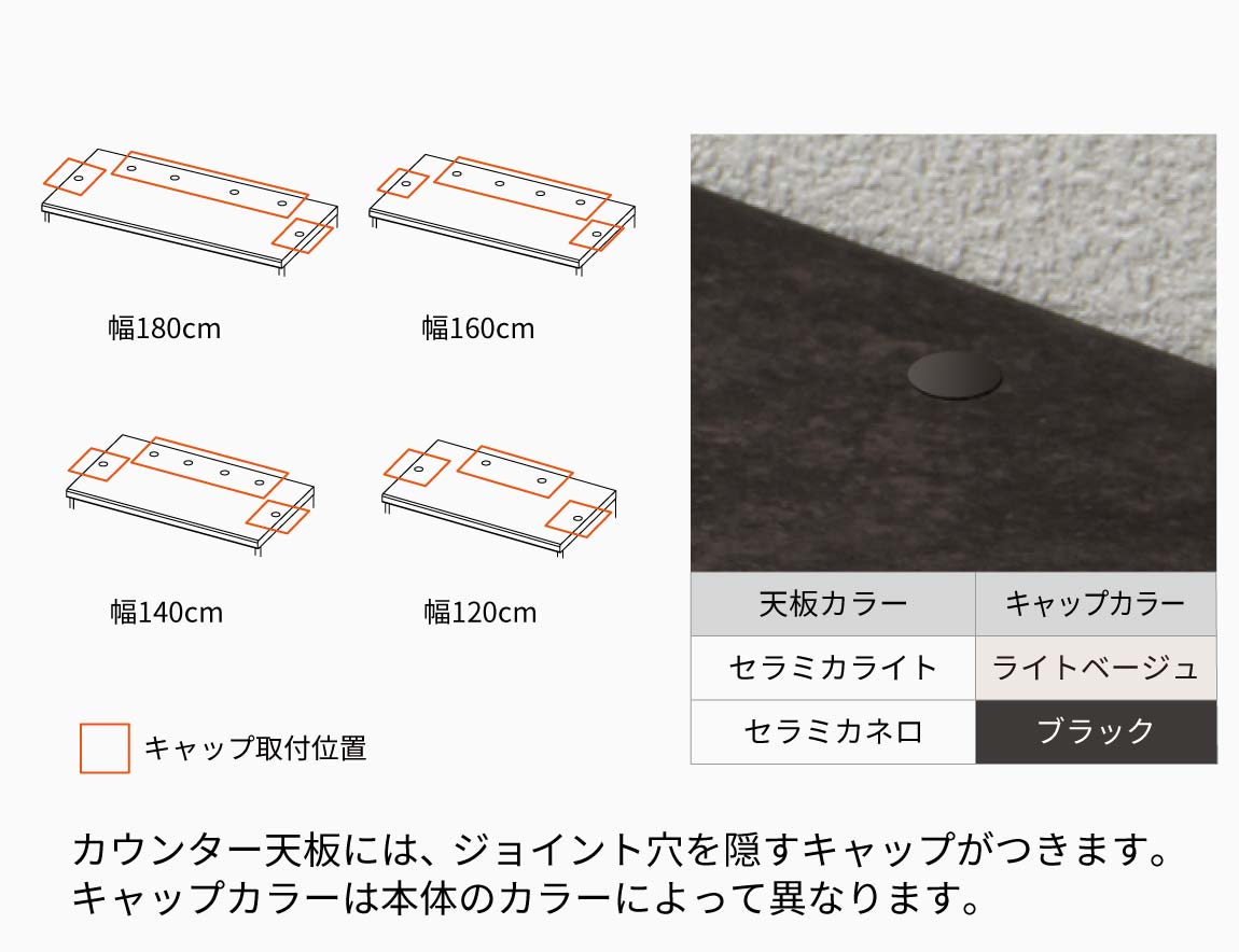 RU キッチンカウンター 下台引出タイプ