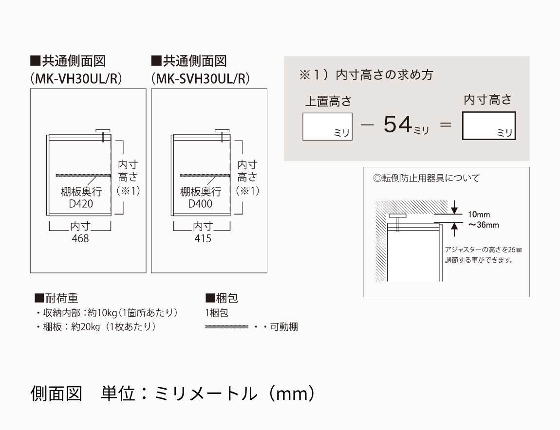 MK専用 上置 ハイタイプ