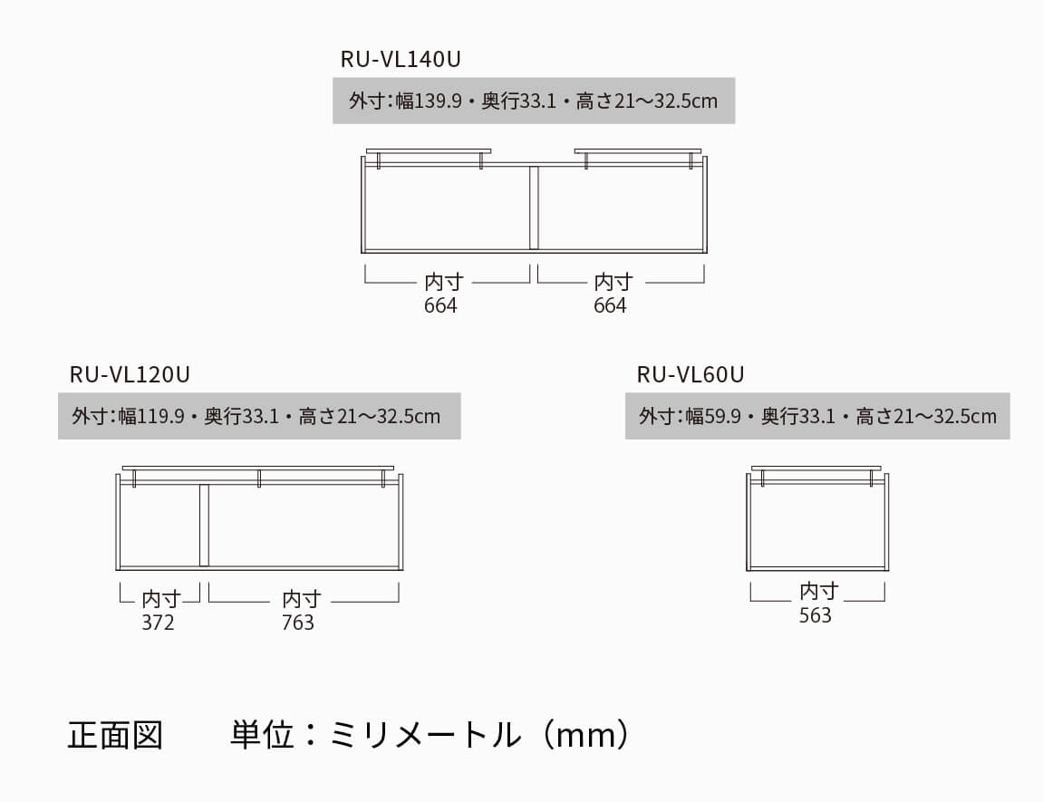 RU専用 上置  ロータイプ