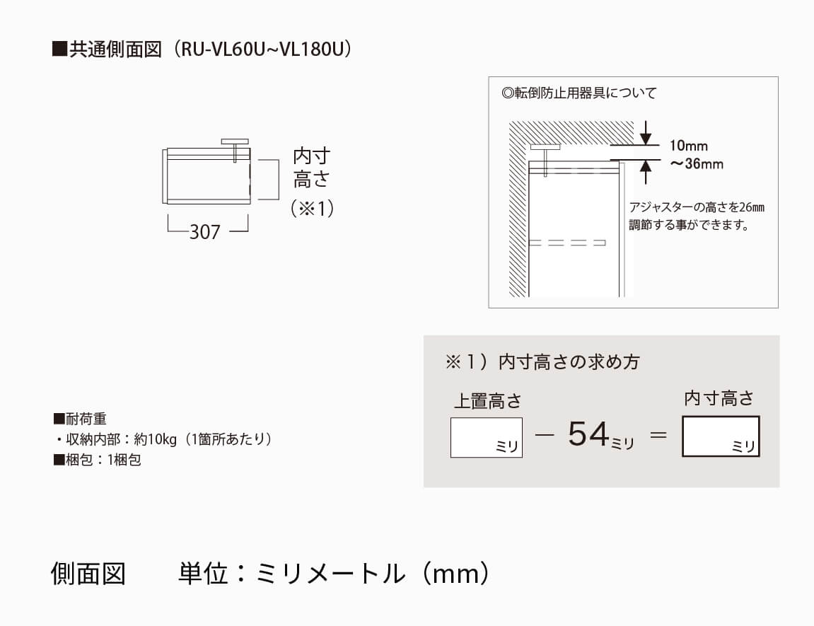 RU専用 上置  ロータイプ