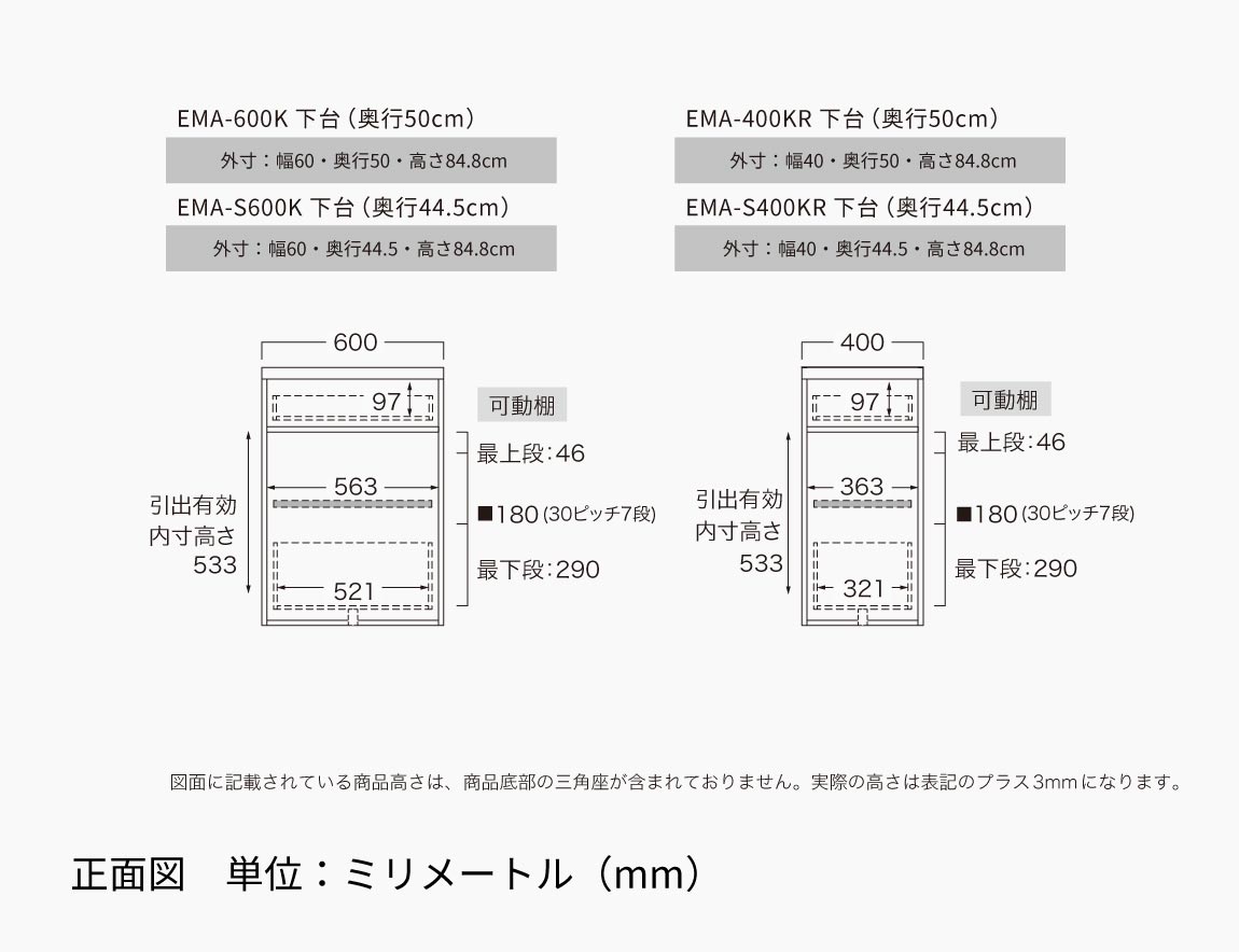 EM キャビネットカウンター