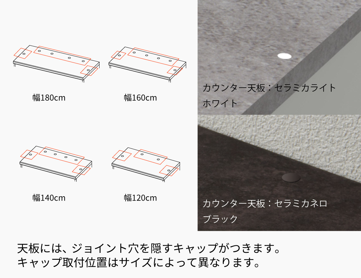 RU キッチンカウンター（引出タイプ）