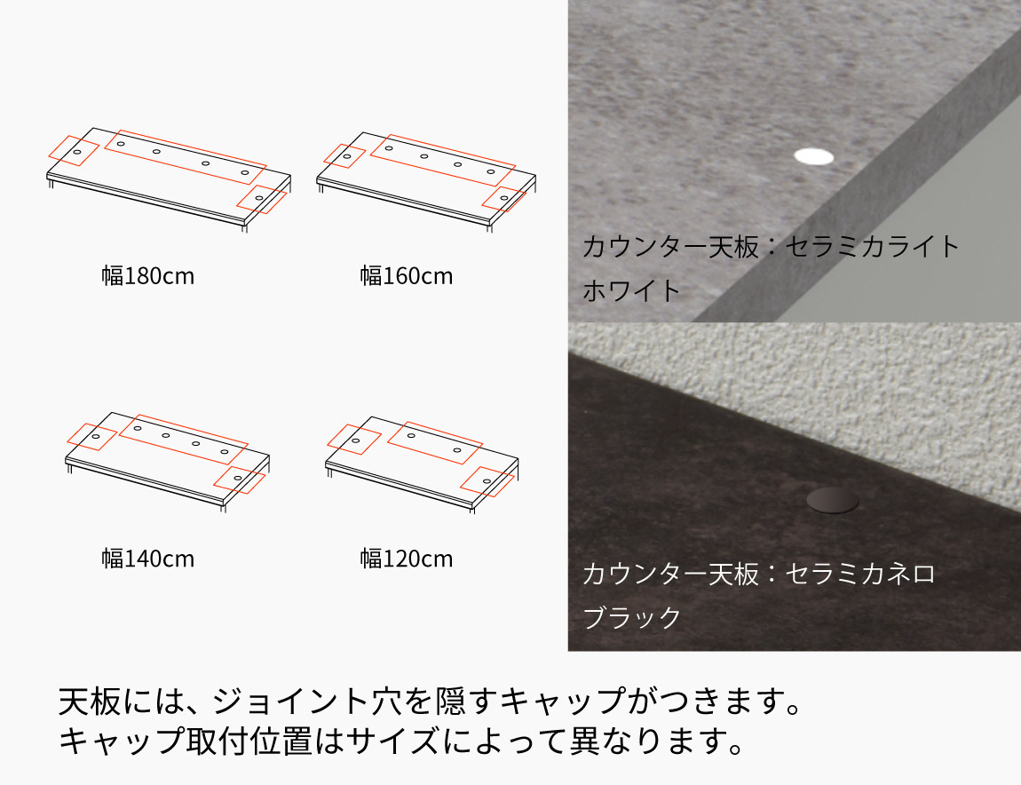 RU キッチンカウンター（オープンタイプ）