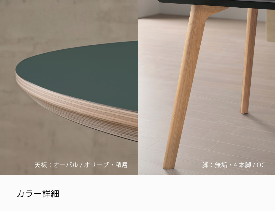ラウンドダイニングセット Case012
