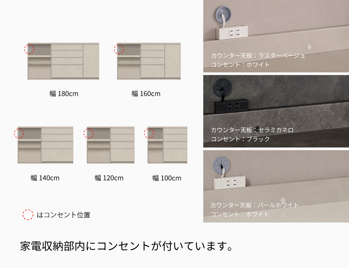 YS キッチンカウンター 下台オープンタイプ