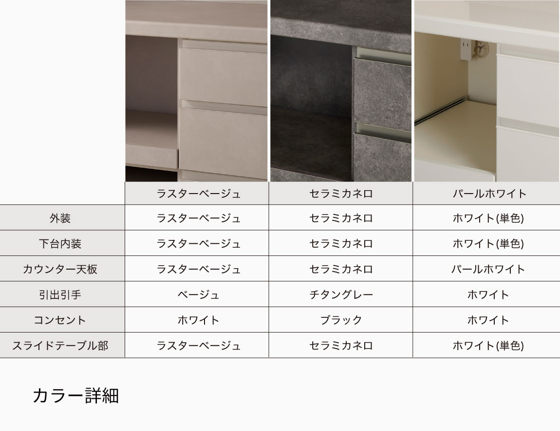 YS キッチンカウンター 下台オープンタイプ