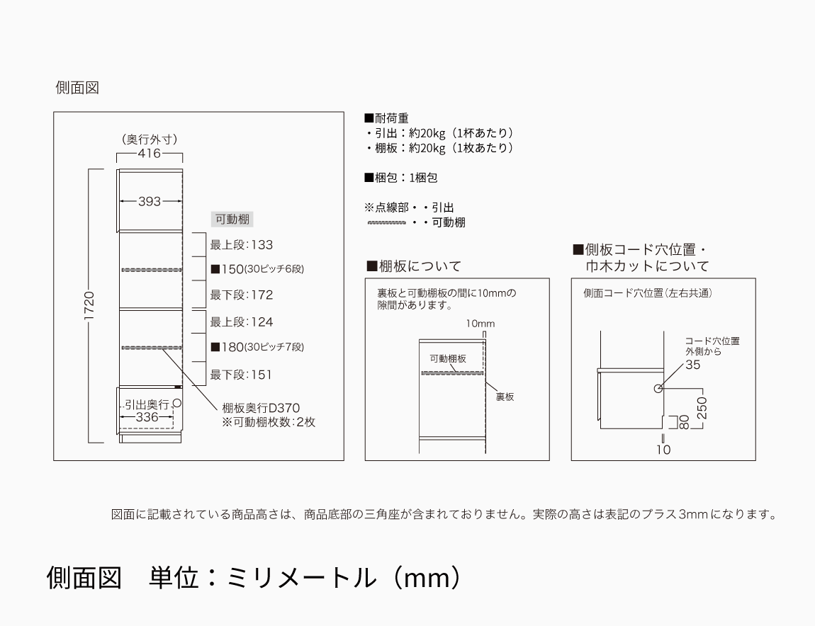 WS キャビネット オープンタイプ