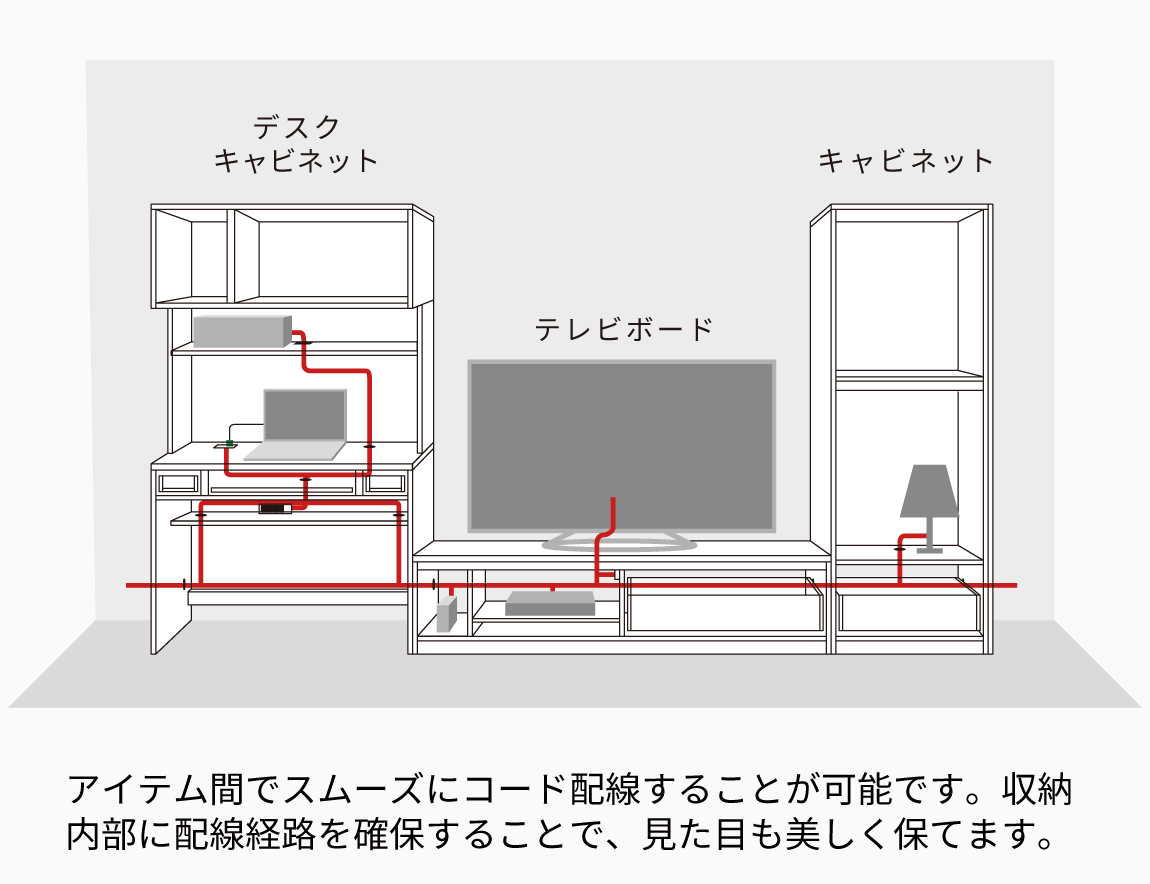 WS テレビボード下台（ロータイプ）