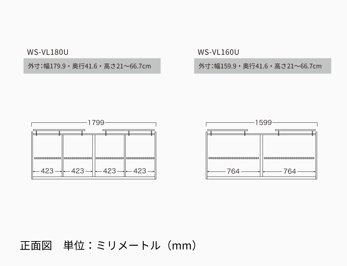 WS専用 上置 ロータイプ