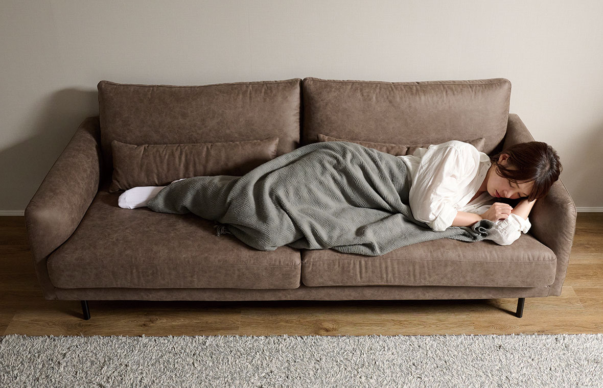 CYシリーズ ソファカラーバリエーション:グレー / 3Pソファ(幅201cm)