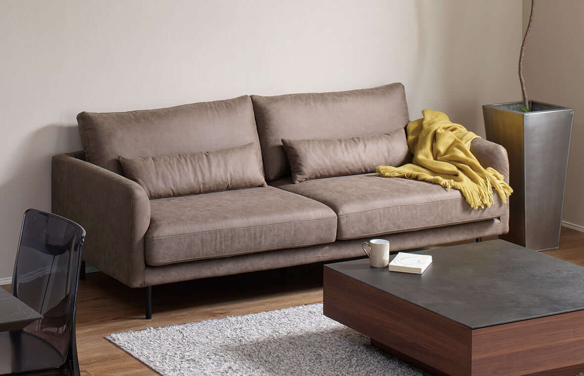 CYシリーズ ソファカラーバリエーション:グレー / 3Pソファ(幅201cm)