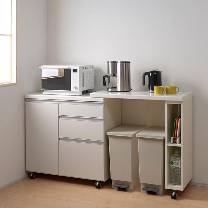 AW キッチンカウンター プレーンホワイト