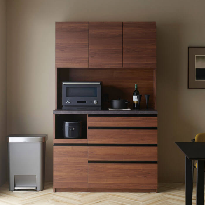 EC 食器棚 ウォールナット