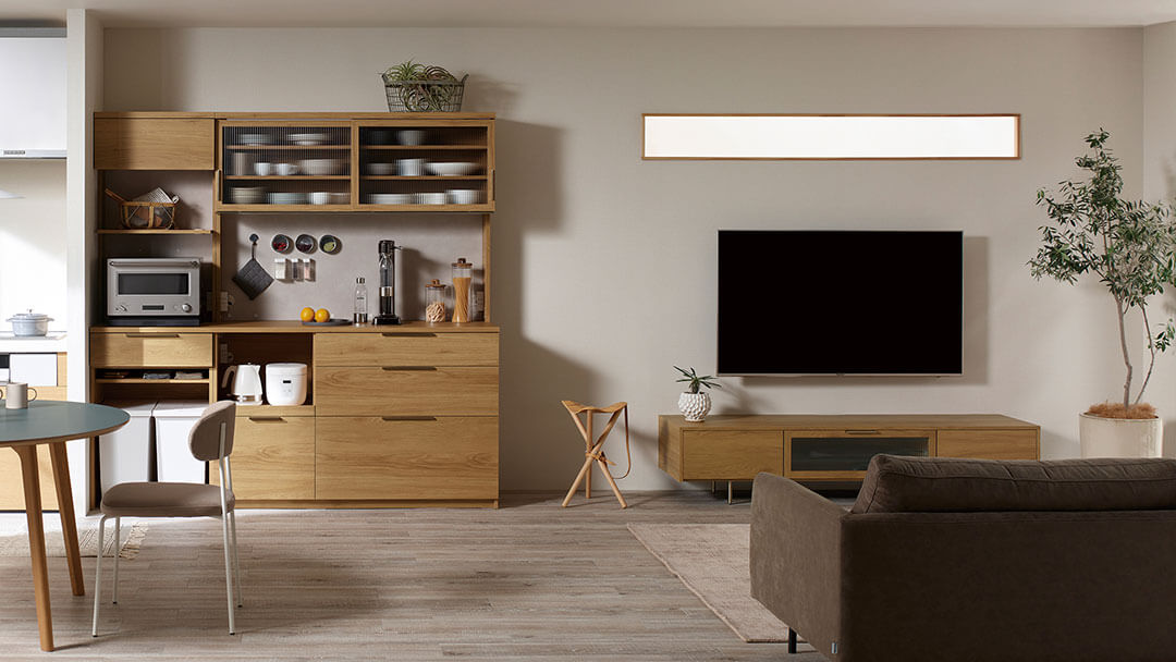 リビングダイニングのコーディネートが可能