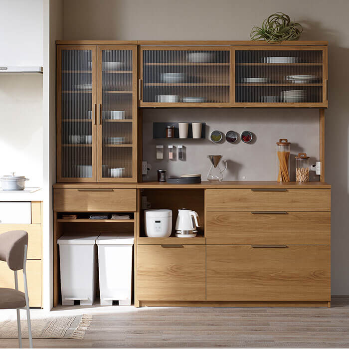 パモウナ　キャビネット　サイドボード　棚　壁面収納 楽天市場】パモウナ キャビネット 幅160cm 開き扉 NW ナチュラル