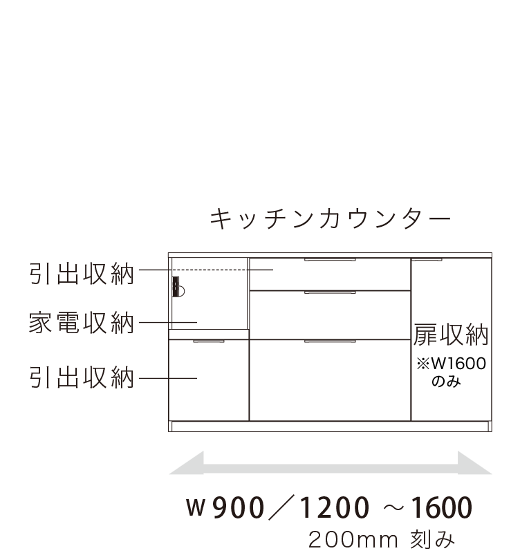 NW キッチンカウンター