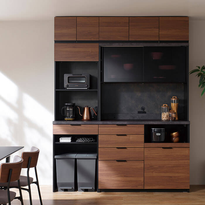 RU 食器棚 ウォールナット