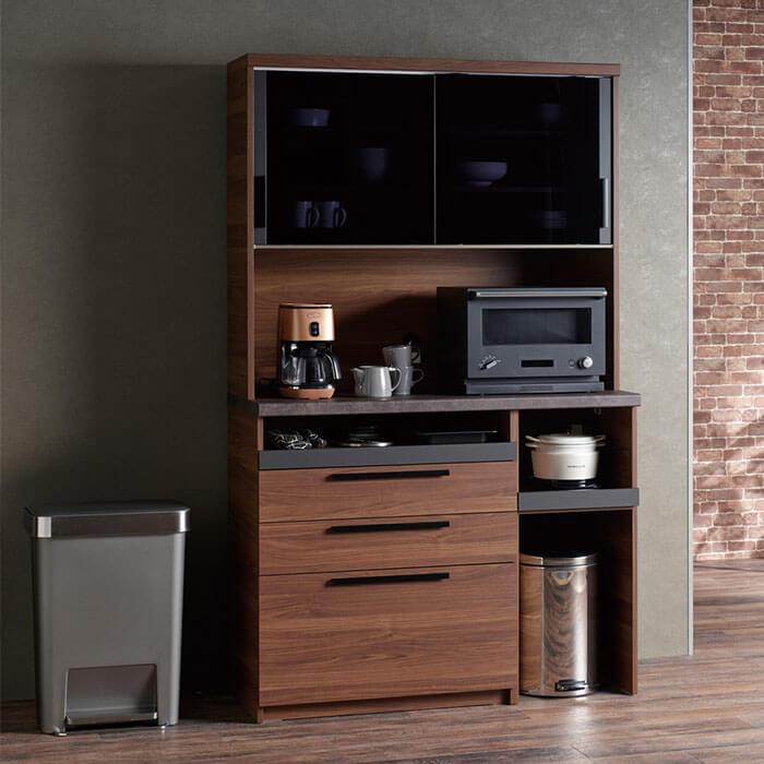 SY 食器棚 ウォールナット