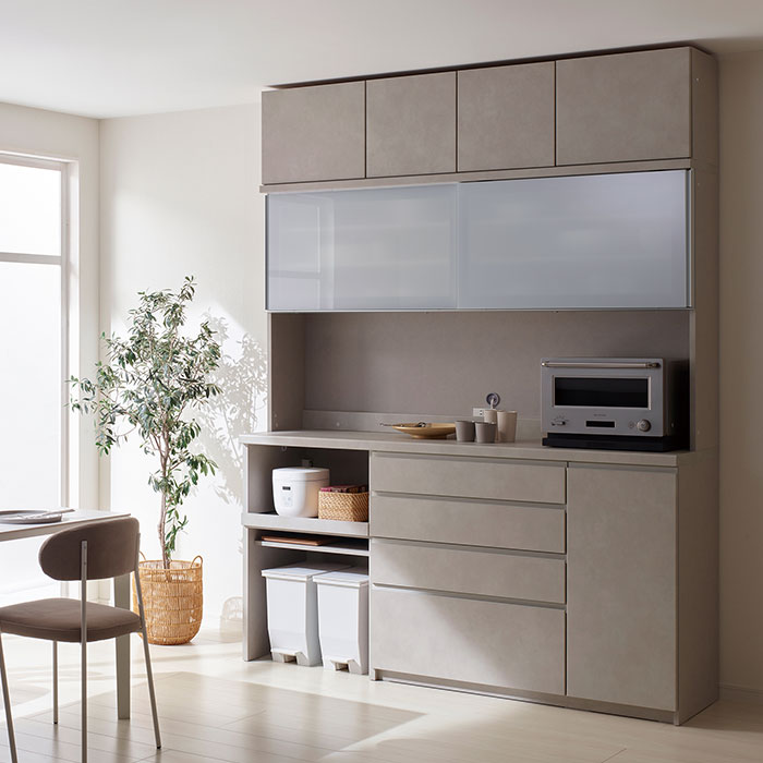 YS 食器棚 ラスターベージュ