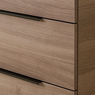 LC キッチンカウンター下台カラー：グレイッシュナット