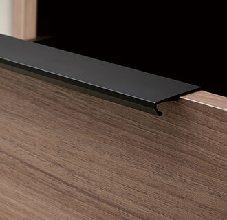 LC キッチンカウンター引手：ブラック