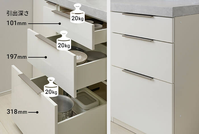 カスタマイズしてつくる食器棚 LC キッチンカウンター｜【公式