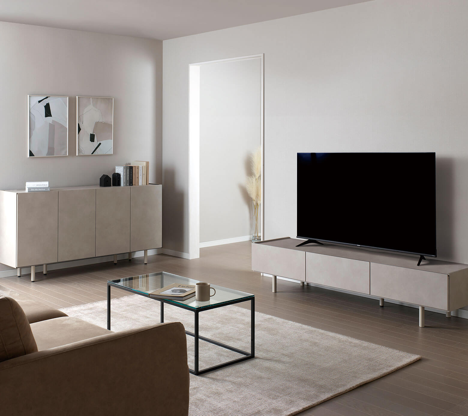 パモウナのアイテムを使ったリビングコーディネート