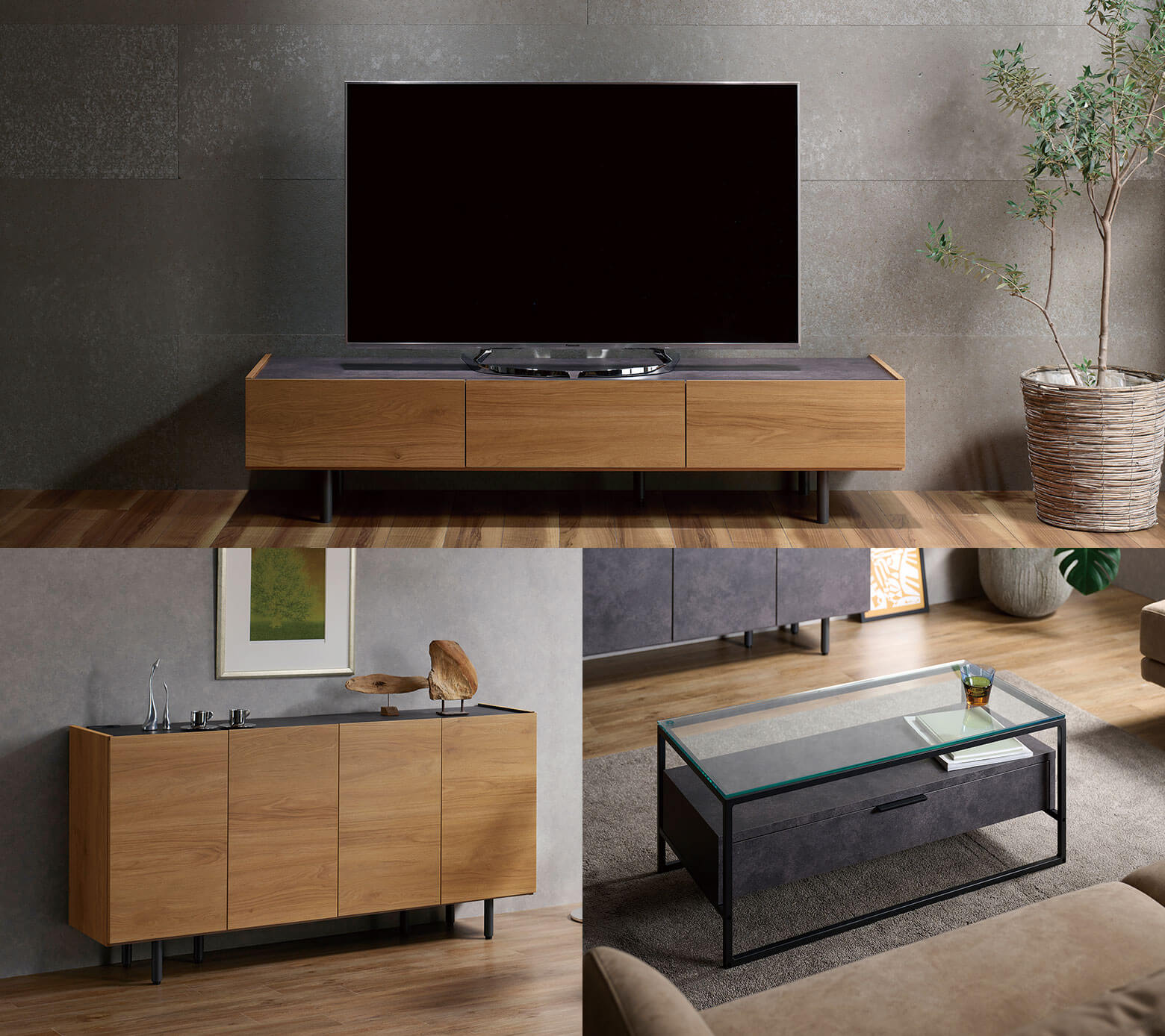 パモウナのテレビボード・チェスト・リビングテーブル