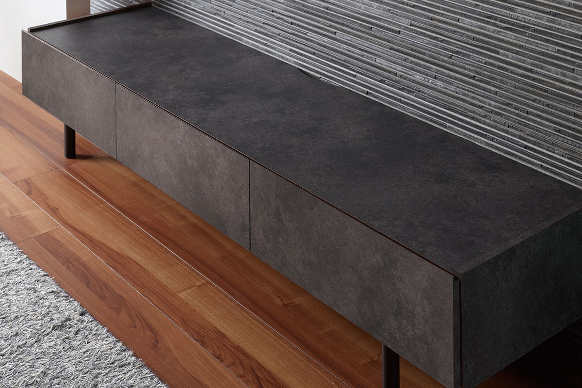 WV テレビボードのセラミカネロはWEB限定カラー