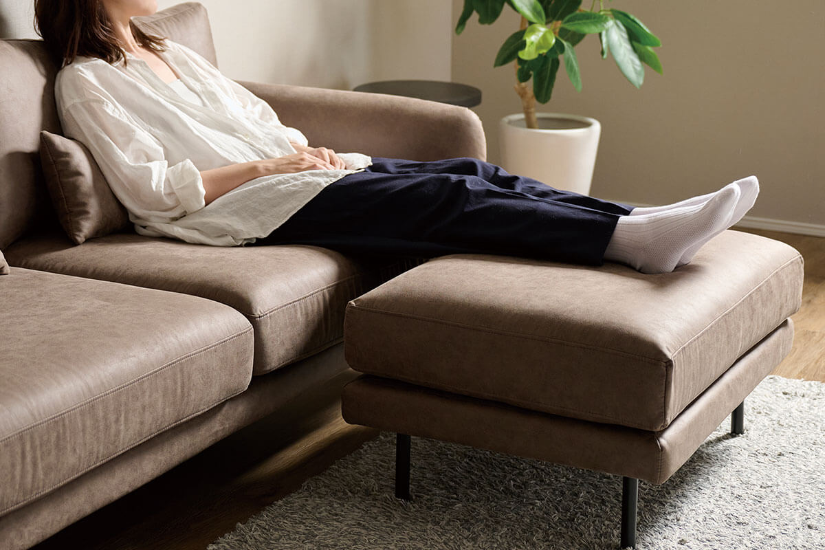 ソファはリラックスできる快適な座り心地