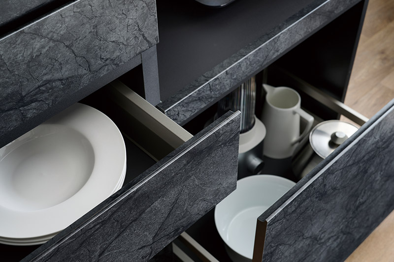 フルスライドタイプの引出収納