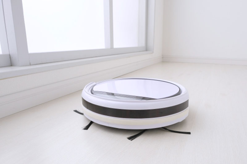 テレビ台に脚が付いているとお掃除ロボットにも対応できる