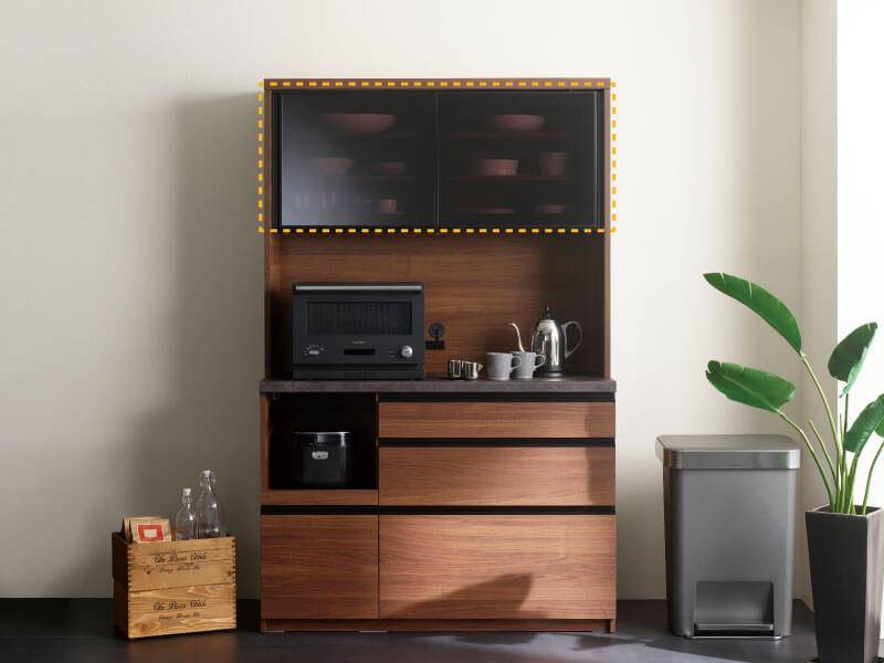 ECEMのスライドドアタイプ食器棚