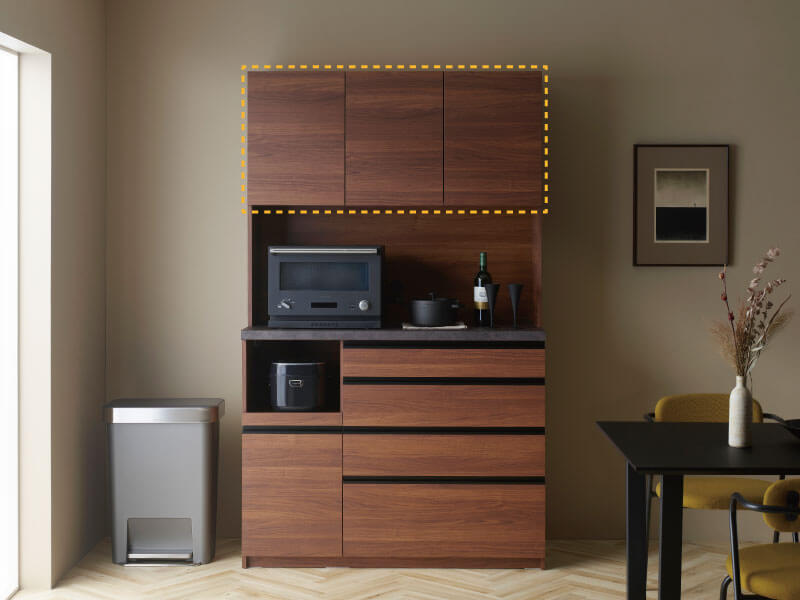 ECEMのスイングドアタイプ食器棚