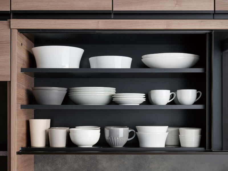 引き戸内が広く見えるワイドビュー設計