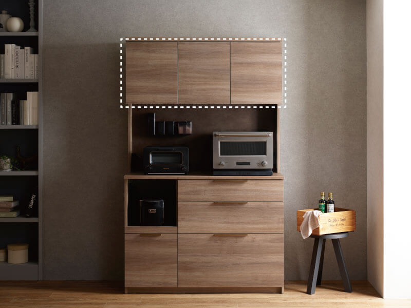 NWのスイングドアタイプ食器棚