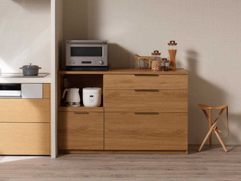 NWカウンターのみのレイアウト例