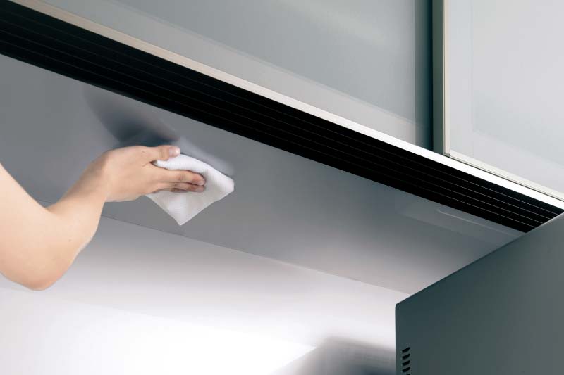 さっと拭けるアルミボード仕様