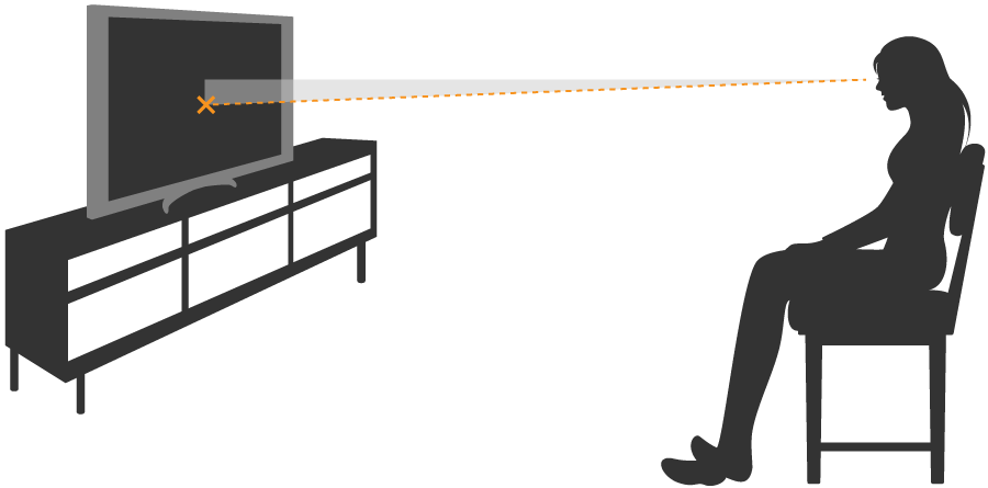 ダイニングチェアに座って見る場合はハイタイプがおすすめ